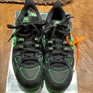 Nike Off-White Black and Green Sneakers